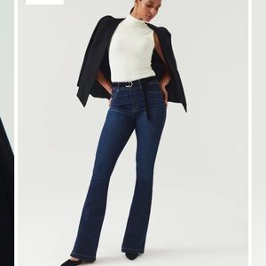 Spanx Flare Pull on Jeans in Midnight